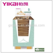 Promotional and popular wooden clothes hanger